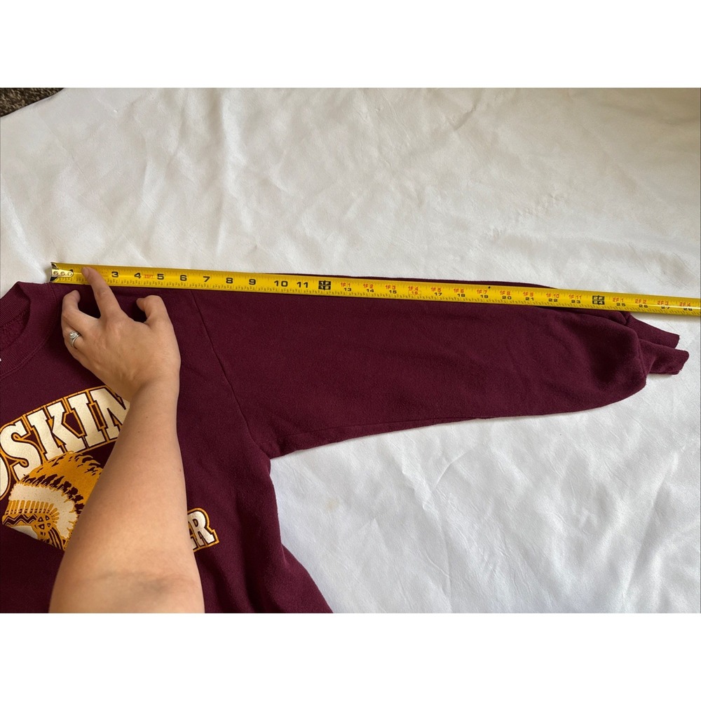 Vintage Jerzees Washington Redskins Cheerleader Crewneck Sweatshirt USA Size S - Picture 7 of 9